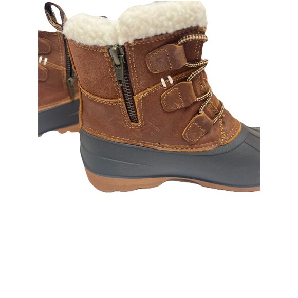 Kamik Simona Mid Winter Boot Womens Sz 6 Waterproof Classic Dark Brown Leather - Picture 5 of 14